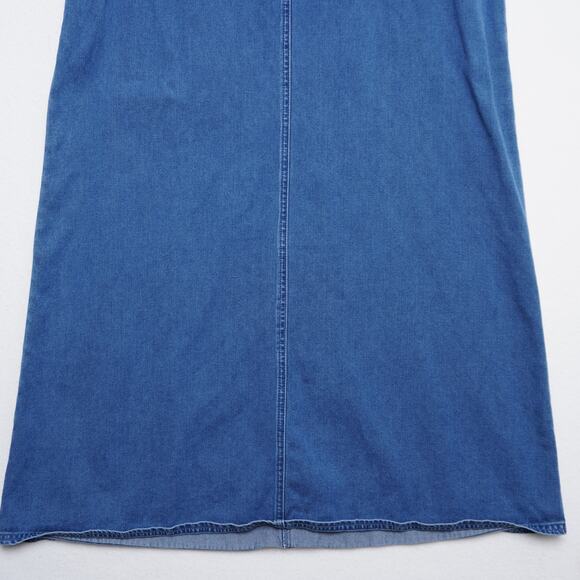 Sonoma Jean Company Denim Overall Pockets 90s Dress M - Picture 9 of 10